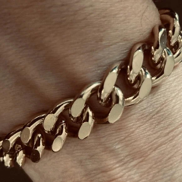 Speidel ID Bracelet Brushed Gold Tone - Picture 7 of 13